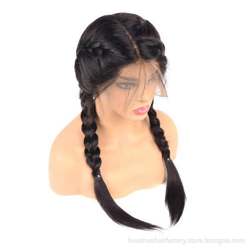Wholesale Price 13*6 Natural Black Remy Perruques Naturelles Courtes  Lace Front Human Hair Wigs For Black Women